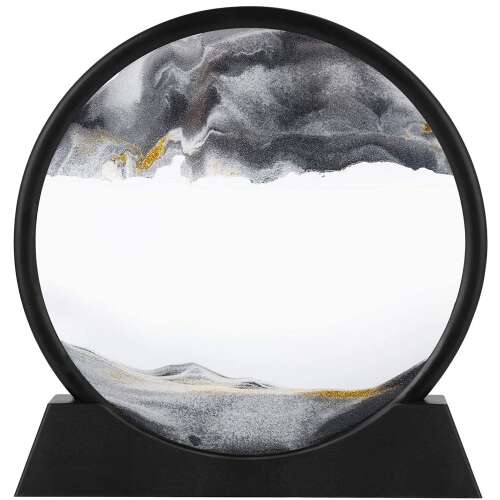 Dollcini Otthon 3D Dinamikus Homokfestmény – Közepes Üvegkeret Dekoráció, 12"inch