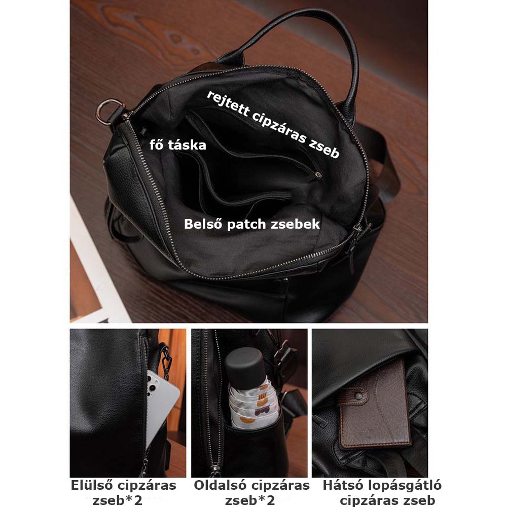 Dollcini Elegáns Női Hátizsák – Vízálló Nylon vagy műbőr