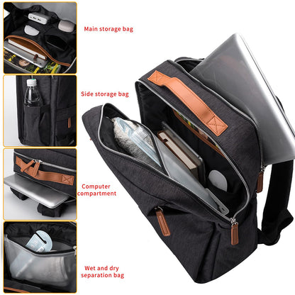 Dollcini Uniszex Laptop Hátizsák – Ergonomikus, 15.6” Laptophoz, Vízálló Utazóhátizsák