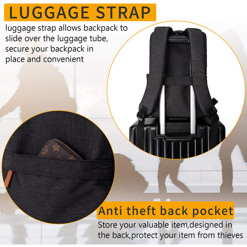 Dollcini Uniszex Laptop Hátizsák – Ergonomikus, 15.6” Laptophoz, Vízálló Utazóhátizsák