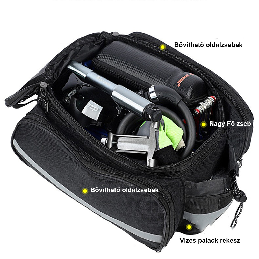 Dollcini Vízálló Biciklis Csomagtartó Táska – Többfunkciós