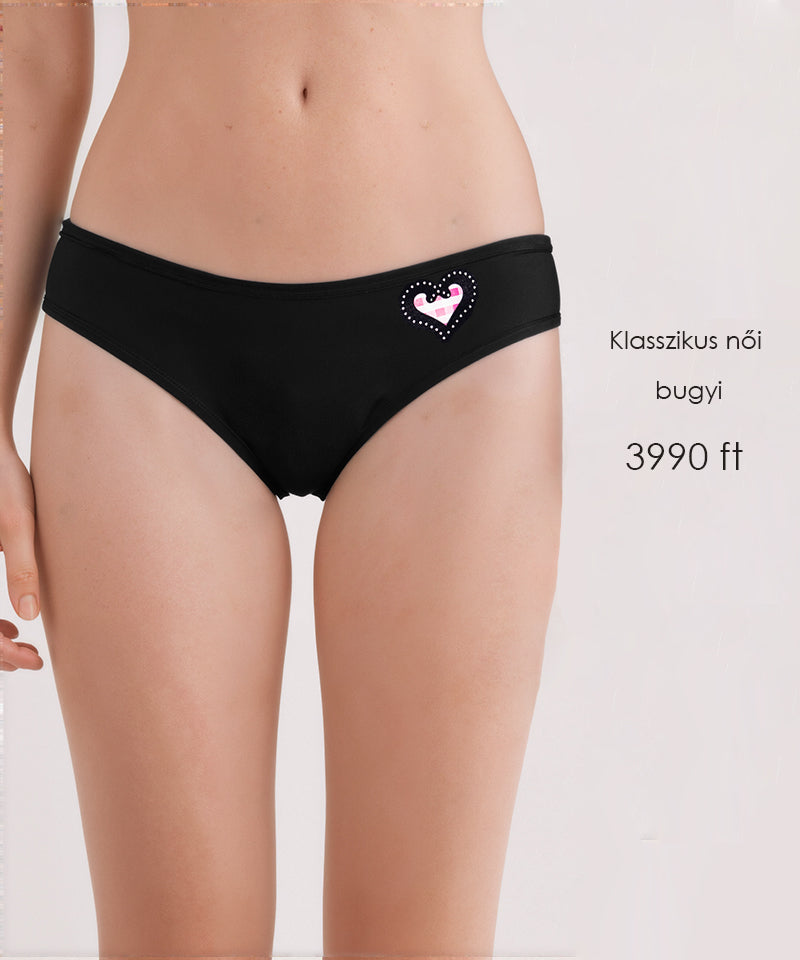 Dollcini, Klasszikus női bugyi,95% Pamut + Spandex-Többszínű, 6 db-os Csomag,82322
