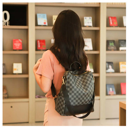 Dollcini Női Kockás Hátizsák – Divatos műbőr Táska, Több Színben