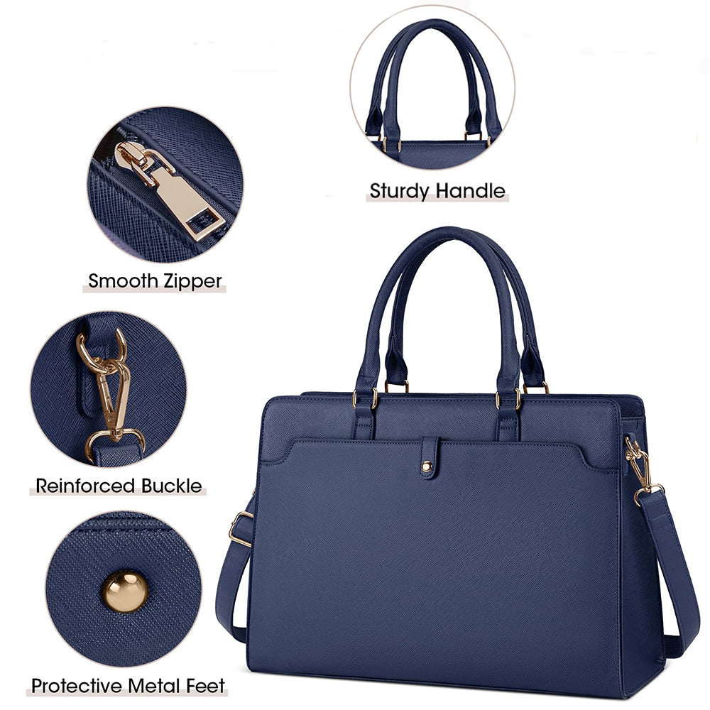 Dollcini Női Laptoptáska – Vízálló Műbőr Válltáska, 15,6" Laptophoz