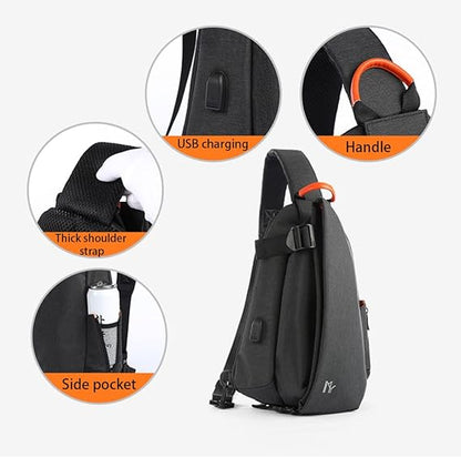 Dollcini Sport Válltáska – USB Porttal, Vízálló, Uniszex