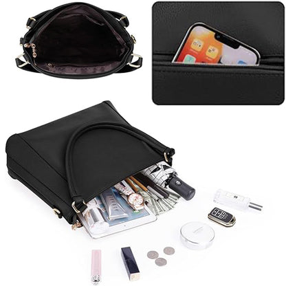 Dollcini Elegáns Női Válltáska – Nagyméretű Műbőr Kézitáska