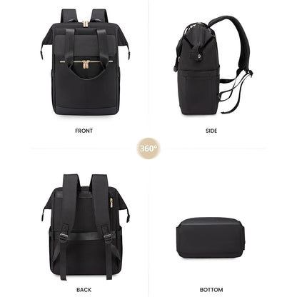 Dollcini Női Laptop Hátizsák – Vízálló Utazóhátizsák, USB Porttal, 2 Részes