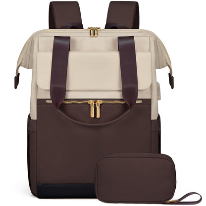 Dollcini Női Laptop Hátizsák – Vízálló Utazóhátizsák, USB Porttal, 2 Részes