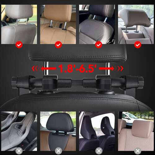 Dollcini Otthon Ergonomikus Autós Fejtámla – Memóriahabos, Fekete