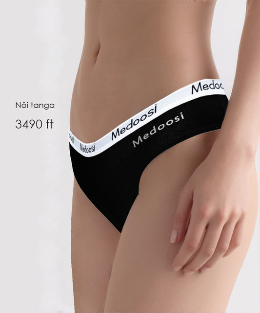 Dollcini,Tanga női bugyi,95% Pamut + Spandex-Többszínű, 6 db-os Csomag