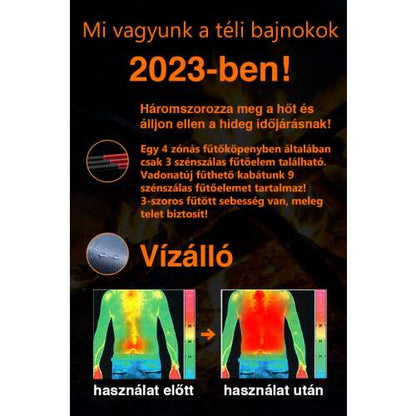 Dollcini Fűthető Női Mellény – 9 Zónás, USB Töltéssel, Fekete [A powerbankot külön kell megvásárolni]