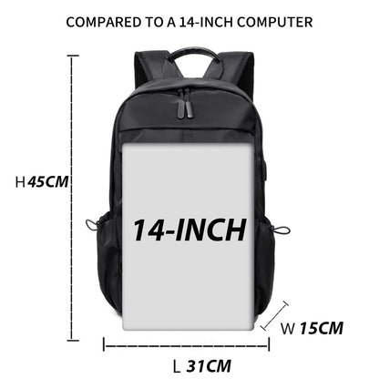 Dollcini Uniszex Laptop Hátizsák – Vízálló Utazóhátizsák, USB Töltőporttal, 15,6"