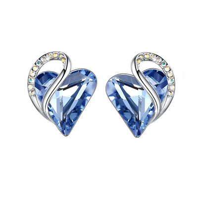 Dollcini Ezüst Szív Ékszer – Kristály Nyaklánc vagy Fülbevaló Külön, illetve Ékszerszettben