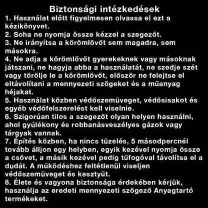 Dollcini Otthon Kézi Szögbelövő Pisztoly – Fához, Padlóburkolatokhoz, Homlokzatburkolatokhoz