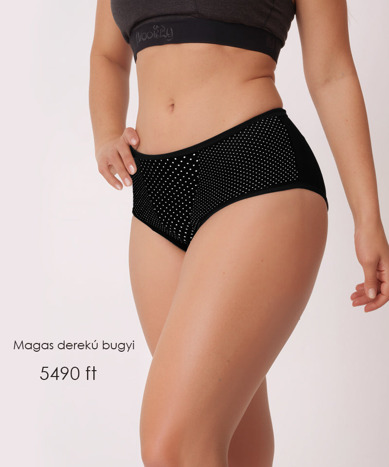 Dollcini ,Magas derekú női bugyi ,95% Pamut + Spandex-Többszínű, 6 db-os Csomag,69542