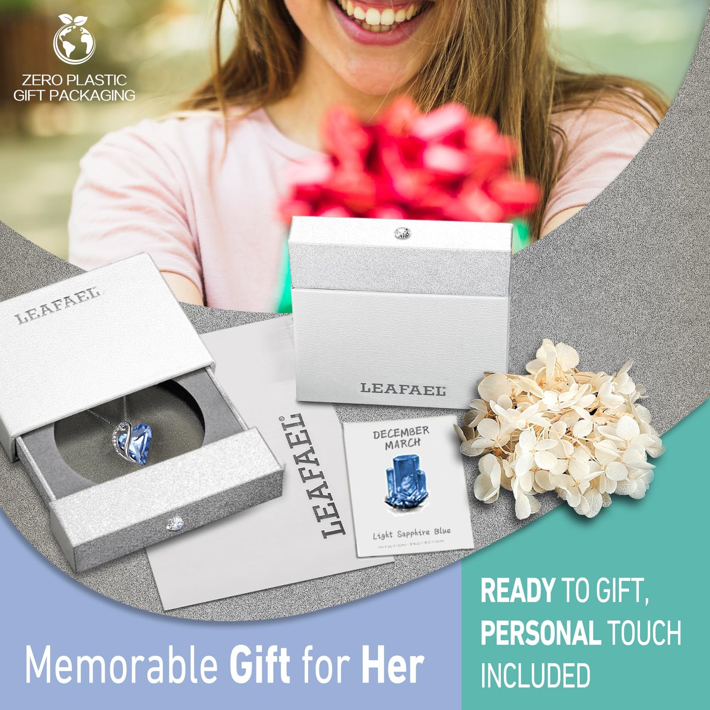 Dollcini Szív Nyaklánc – Elegáns Kristály Medál, Ezüst Bevonatú Lánccal