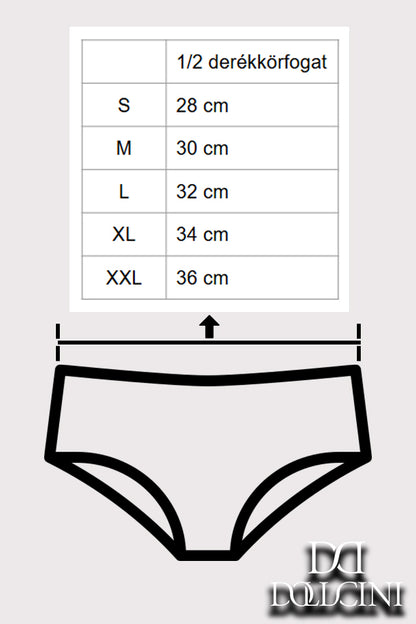 Dollcini,Tanga női bugyi,Csipkés női bugyi,95% Pamut + Spandex-Többszínű, 6 db-os Csomag