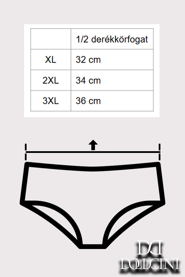 Dollcini ,Magas derekú női bugyi ,95% Pamut + Spandex-Többszínű, 6 db-os Csomag,2072