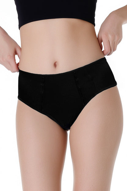 Dollcini ,Magas derekú női bugyi ,95% Pamut + Spandex-Többszínű, 6 db-os Csomag,8922