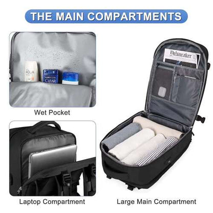 Dollcini Vízálló Férfi Utazóhátizsák – Karcálló, Dupla Cipzár