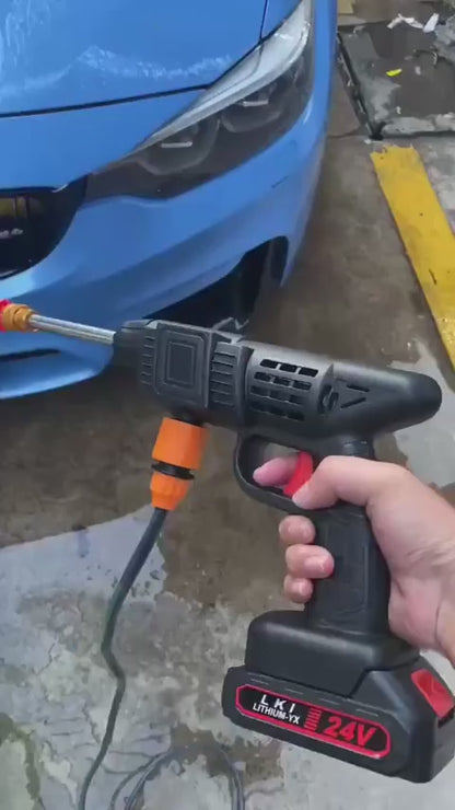 Dollcini Akkus Magasnyomású Mosó Szett – 40 Bar, 400W, Fekete