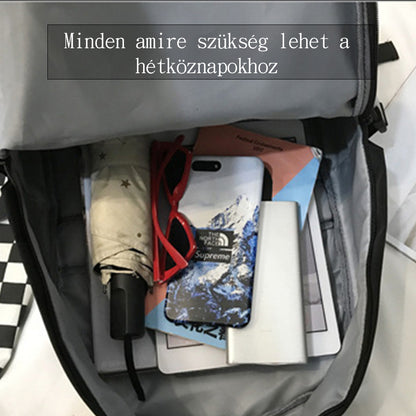 Dollcini Ergonomikus Uniszex Iskolatáska Laptop Rekesszel – Vízálló, Fekete