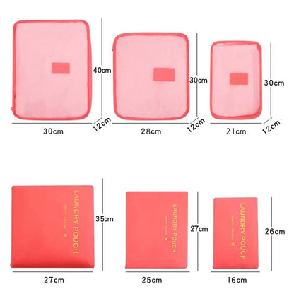 Dollcini 6 Darabos Bőröndrendszerező Szett – Vízálló, Utazáshoz