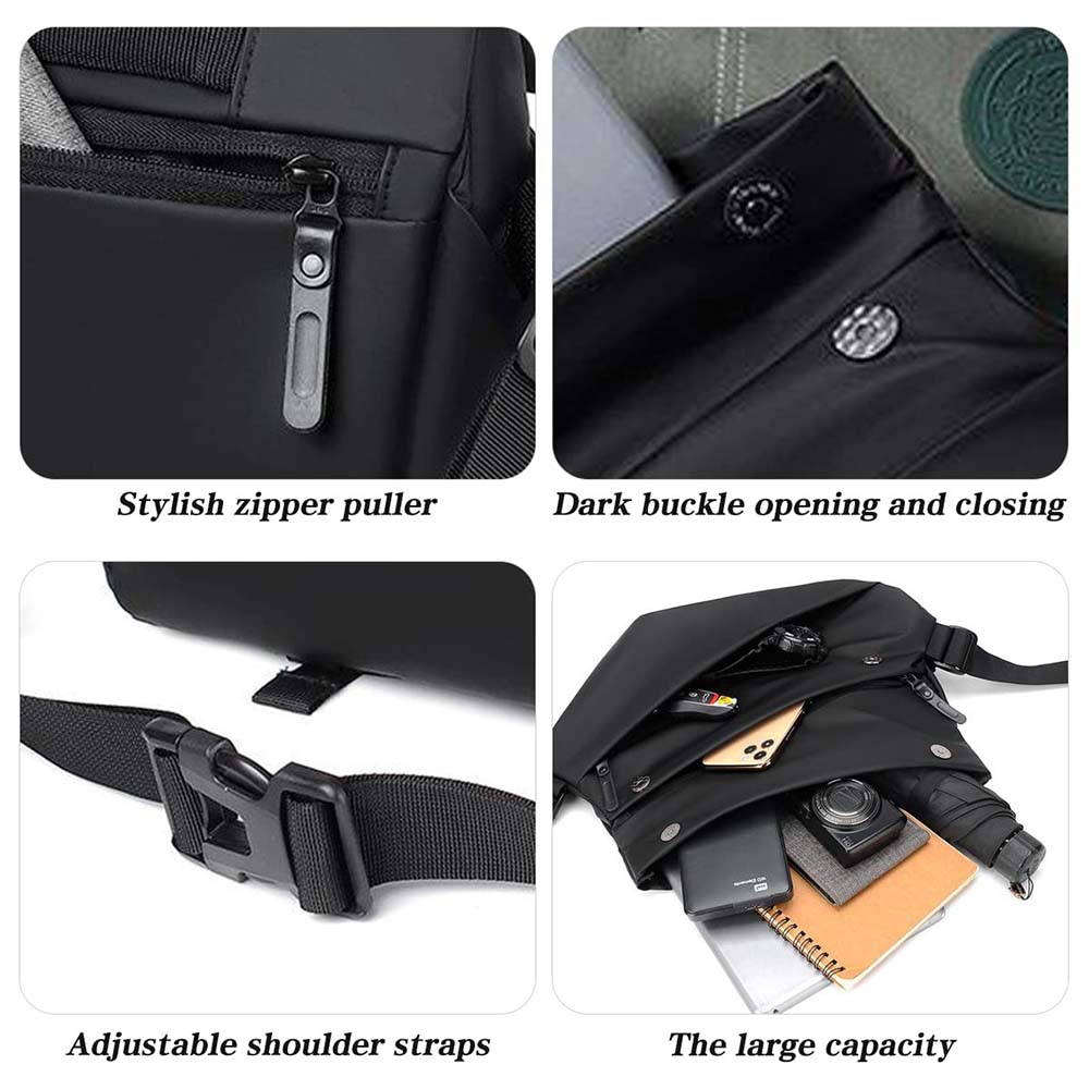 Dollcini Vízálló Férfi Válltáska – Nylon, Kopásálló Melltáska