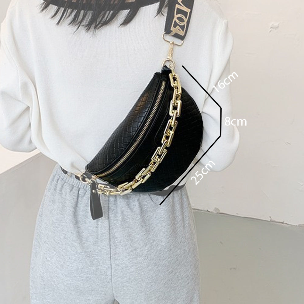 Dollcini Elegáns Női Válltáska – Műbőr, Láncos Crossbody